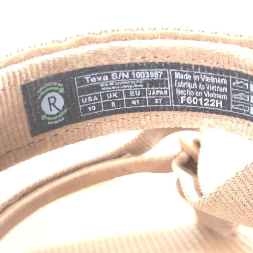 Teva Hurricane Adjustable Outdoor Sport Sandal Womens Size 10 1003987 Tan